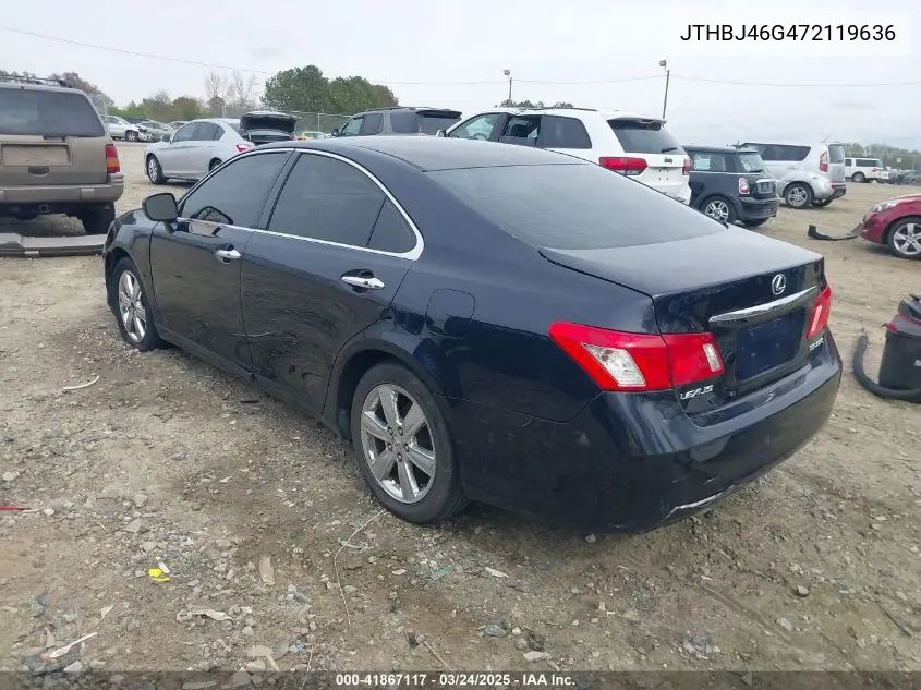 2007 Lexus Es 350 VIN: JTHBJ46G472119636 Lot: 41867117