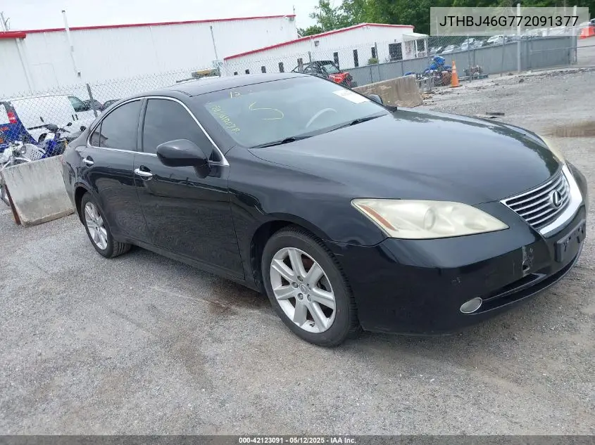 2007 Lexus Es 350 VIN: JTHBJ46G772091377 Lot: 42123091