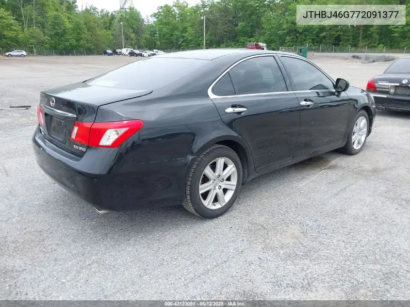 2007 Lexus Es 350 VIN: JTHBJ46G772091377 Lot: 42123091