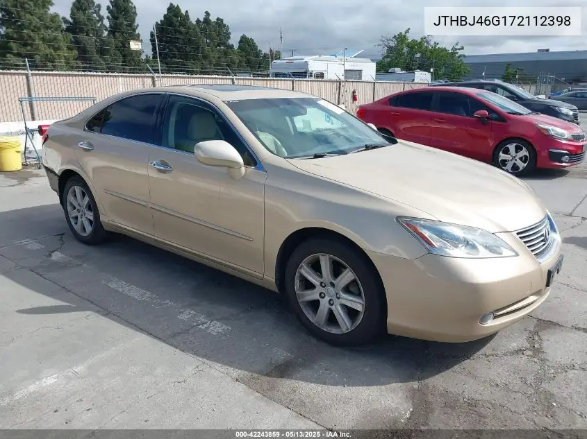 2007 Lexus Es 350 VIN: JTHBJ46G172112398 Lot: 42243859