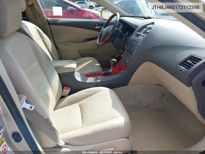 2007 Lexus Es 350 VIN: JTHBJ46G172112398 Lot: 42243859