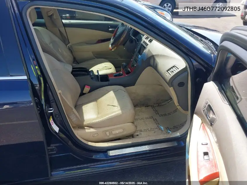 2007 Lexus Es 350 VIN: JTHBJ46G772092805 Lot: 42268502