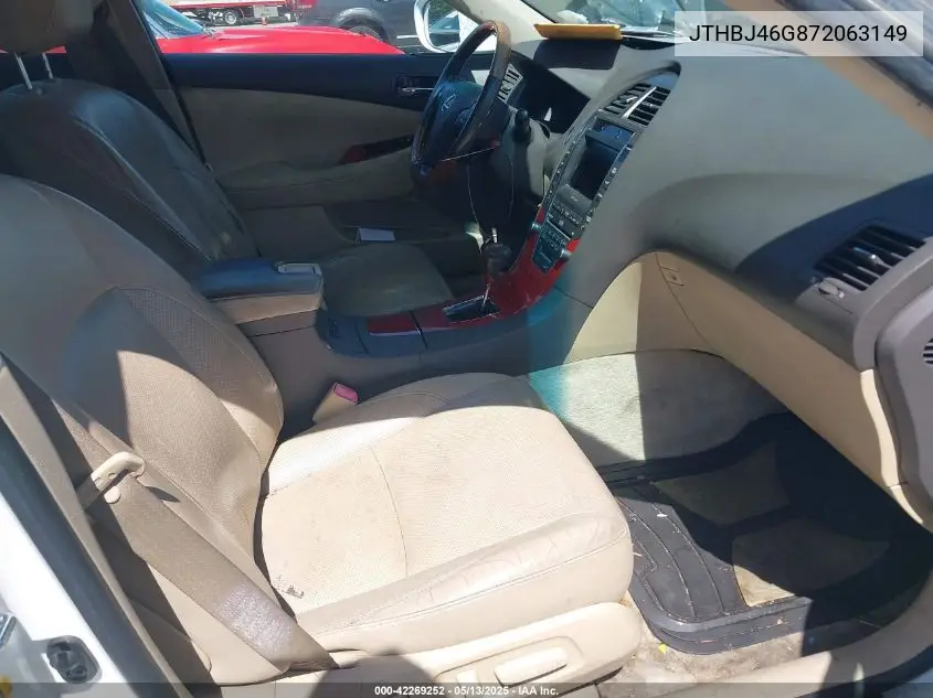 2007 Lexus Es 350 VIN: JTHBJ46G872063149 Lot: 42269252