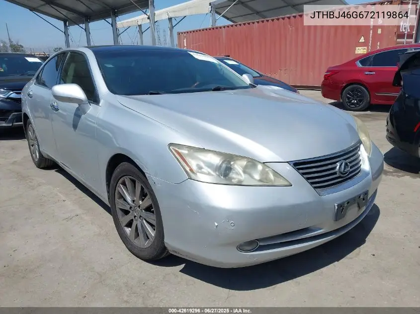2007 Lexus Es 350 VIN: JTHBJ46G672119864 Lot: 42619296