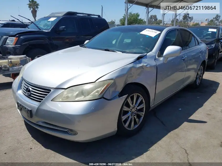 2007 Lexus Es 350 VIN: JTHBJ46G672119864 Lot: 42619296