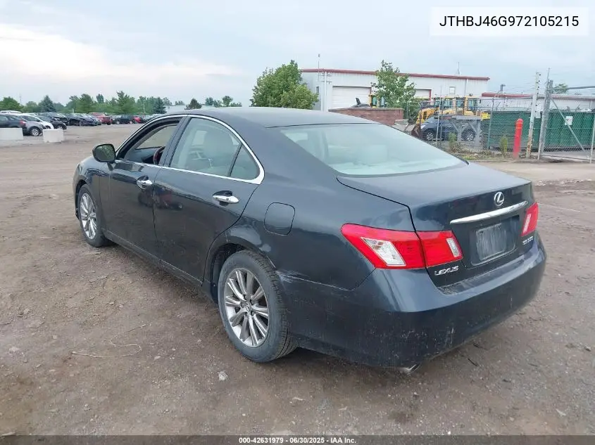 2007 Lexus Es 350 350 VIN: JTHBJ46G972105215 Lot: 42631979