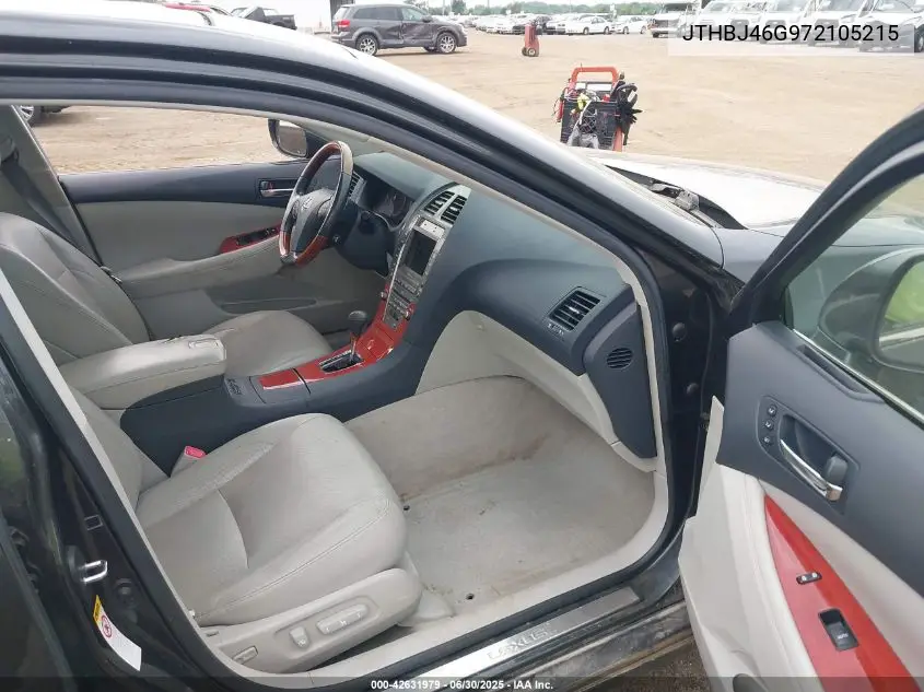 2007 Lexus Es 350 350 VIN: JTHBJ46G972105215 Lot: 42631979