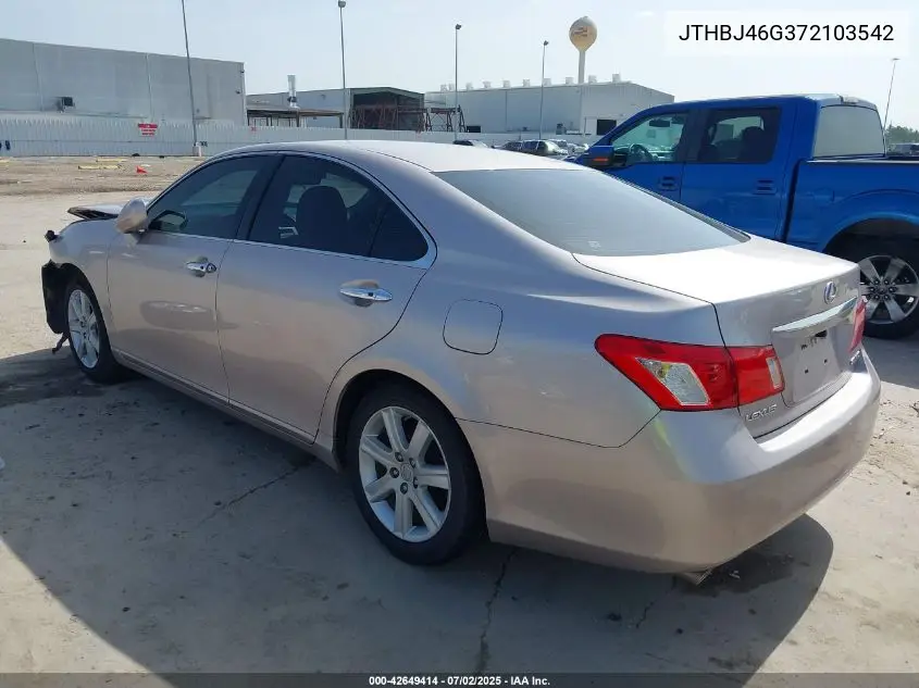2007 Lexus Es 350 VIN: JTHBJ46G372103542 Lot: 42649414