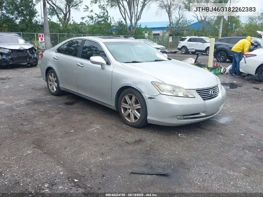 2008 Lexus Es 350 VIN: JTHBJ46G182262383 Lot: 42224750