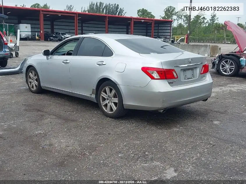 2008 Lexus Es 350 VIN: JTHBJ46G182262383 Lot: 42224750