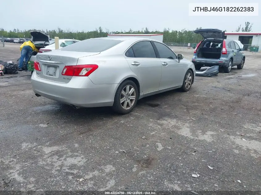 2008 Lexus Es 350 VIN: JTHBJ46G182262383 Lot: 42224750