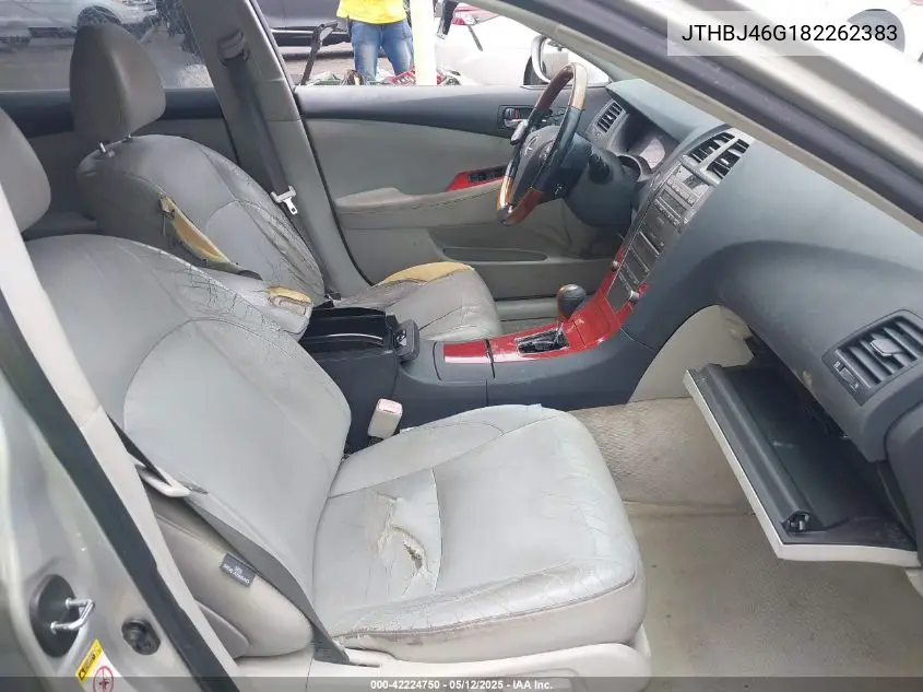 2008 Lexus Es 350 VIN: JTHBJ46G182262383 Lot: 42224750