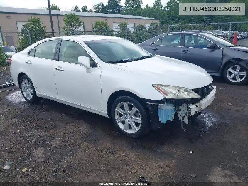 jthbj46g982250921 JTHBJ46G982250921 2008 Lexus Es 350