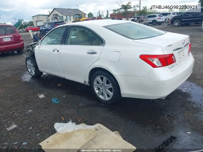 jthbj46g982250921 JTHBJ46G982250921 2008 Lexus Es 350