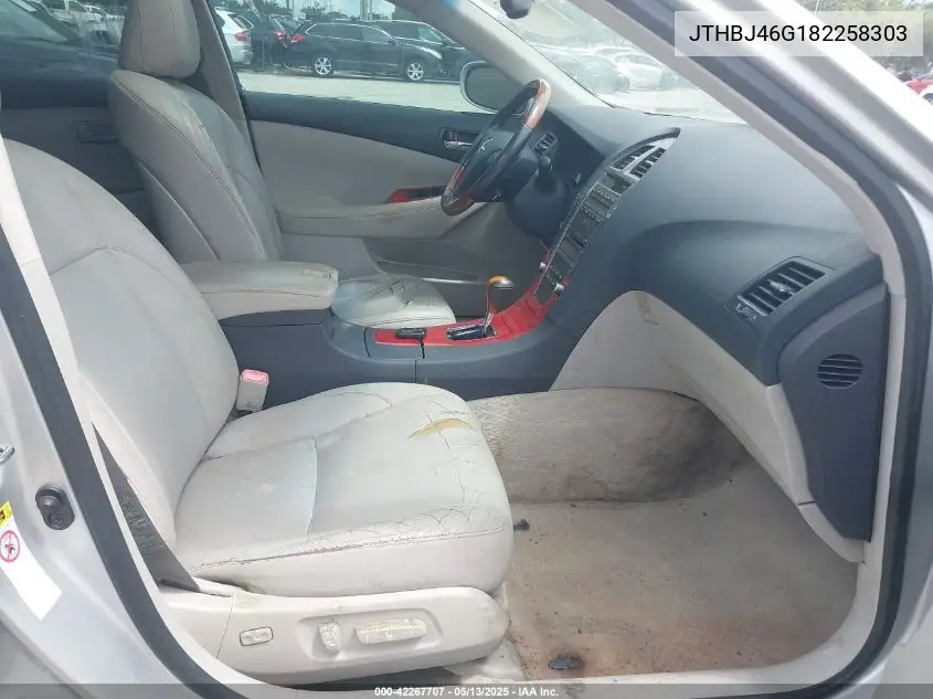 2008 Lexus Es 350 VIN: JTHBJ46G182258303 Lot: 42267707