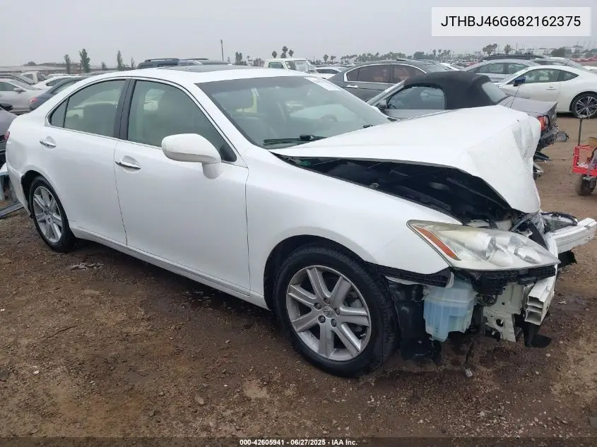 2008 Lexus Es 350 VIN: JTHBJ46G682162375 Lot: 42605941