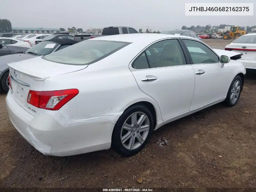 2008 Lexus Es 350 VIN: JTHBJ46G682162375 Lot: 42605941