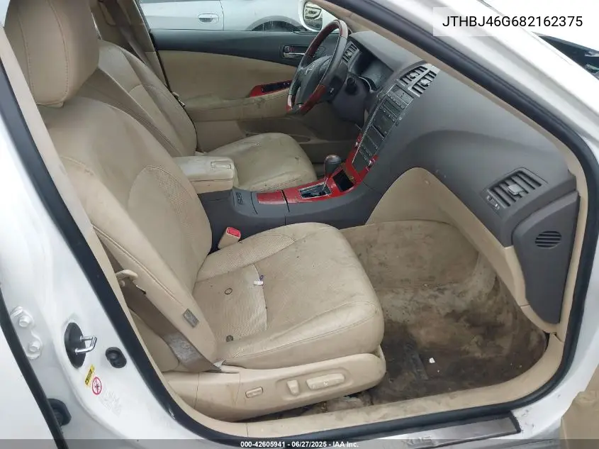 2008 Lexus Es 350 VIN: JTHBJ46G682162375 Lot: 42605941