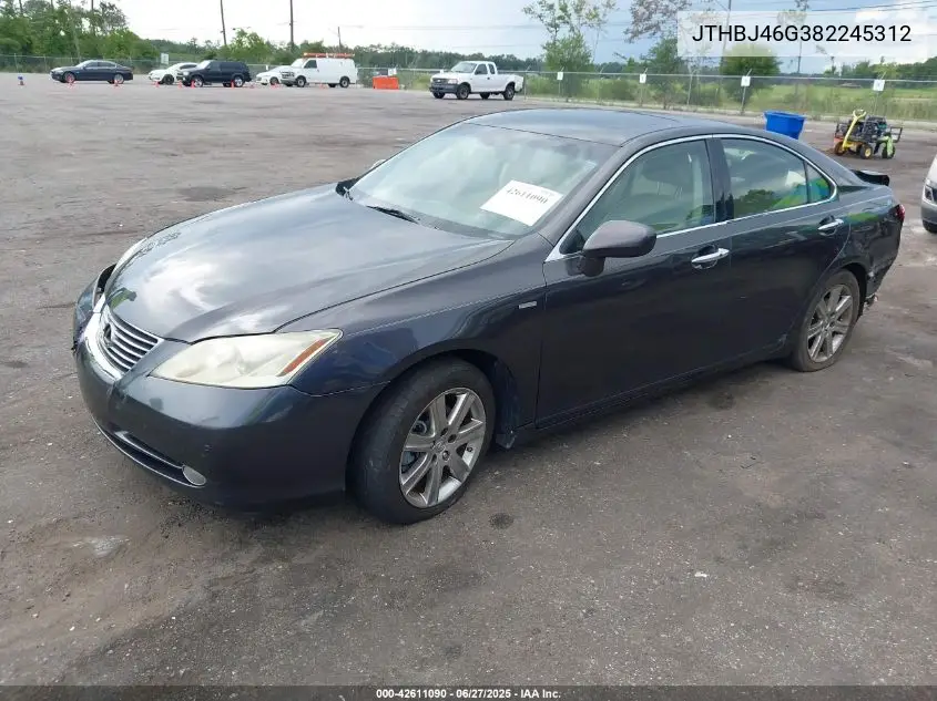 2008 Lexus Es 350 VIN: JTHBJ46G382245312 Lot: 42611090