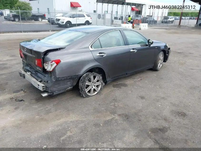 2008 Lexus Es 350 VIN: JTHBJ46G382245312 Lot: 42611090