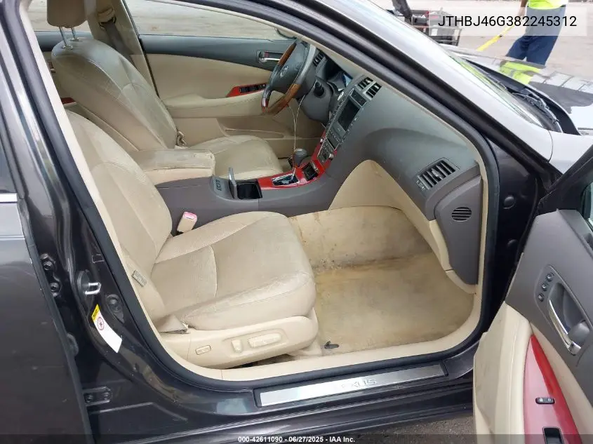 2008 Lexus Es 350 VIN: JTHBJ46G382245312 Lot: 42611090