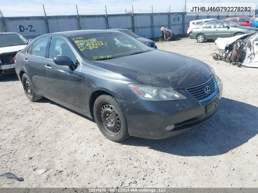 2009 Lexus Es 350 350 VIN: JTHBJ46G792278282 Lot: 12310210