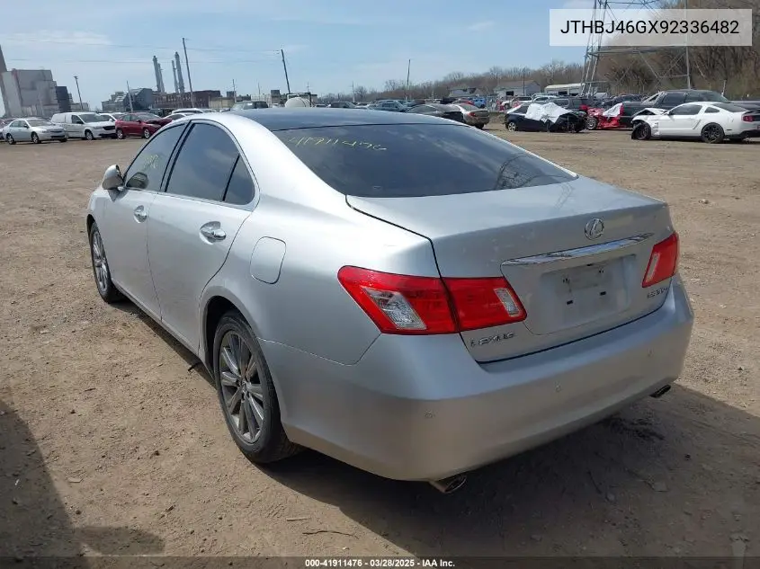 2009 Lexus Es 350 VIN: JTHBJ46GX92336482 Lot: 41911476