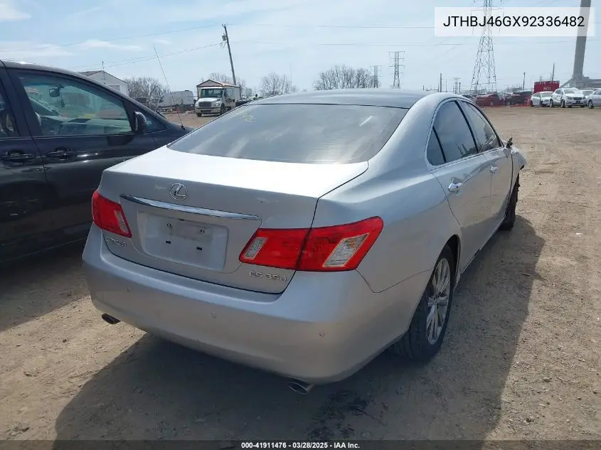 2009 Lexus Es 350 VIN: JTHBJ46GX92336482 Lot: 41911476