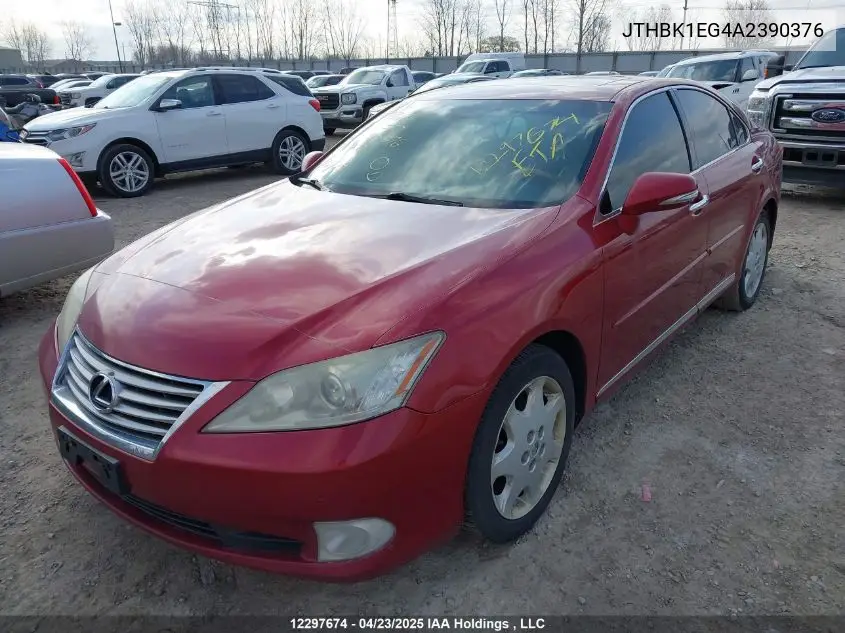 2010 Lexus Es 350 350 VIN: JTHBK1EG4A2390376 Lot: 12297674