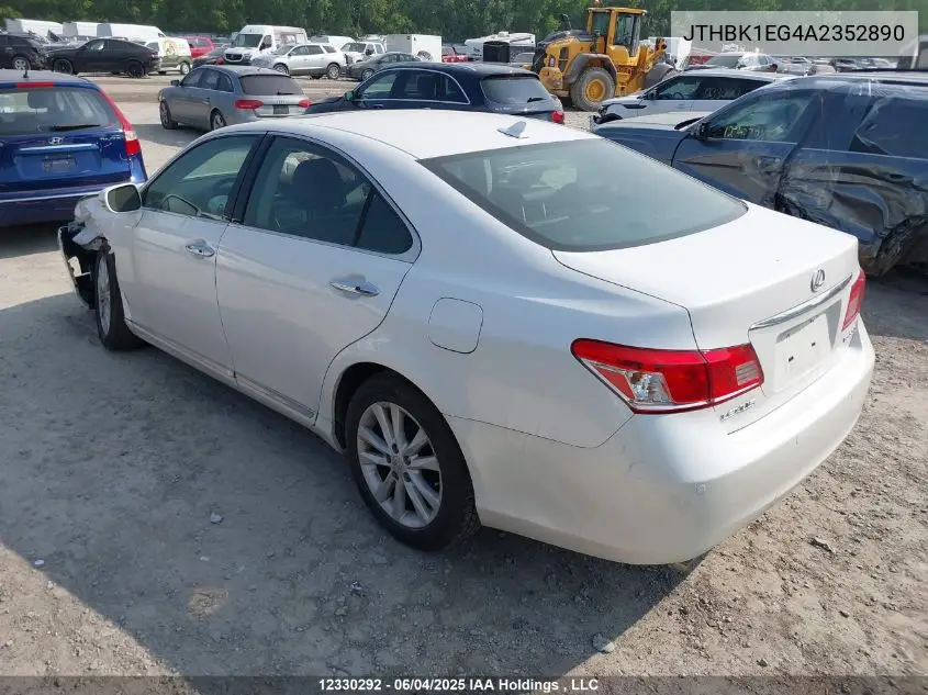 2010 Lexus Es 350 350 VIN: JTHBK1EG4A2352890 Lot: 12330292
