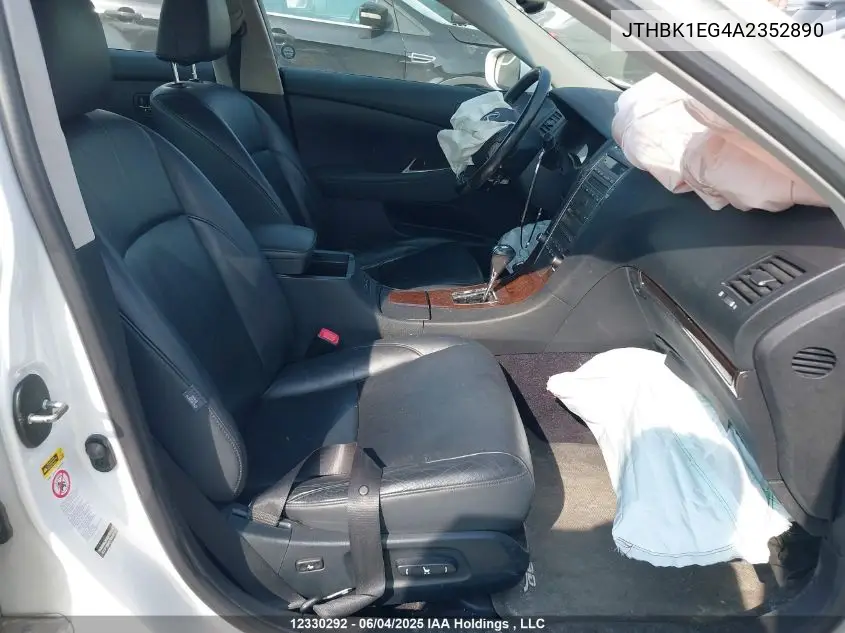 2010 Lexus Es 350 350 VIN: JTHBK1EG4A2352890 Lot: 12330292
