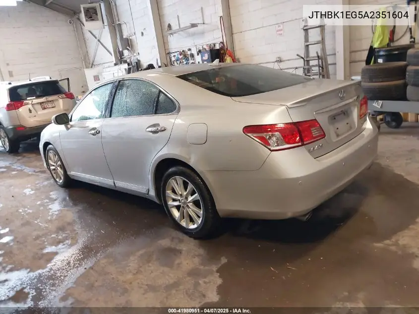 2010 Lexus Es 350 VIN: JTHBK1EG5A2351604 Lot: 41980951