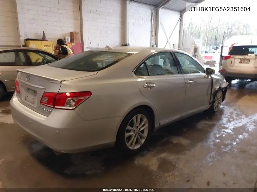 2010 Lexus Es 350 VIN: JTHBK1EG5A2351604 Lot: 41980951