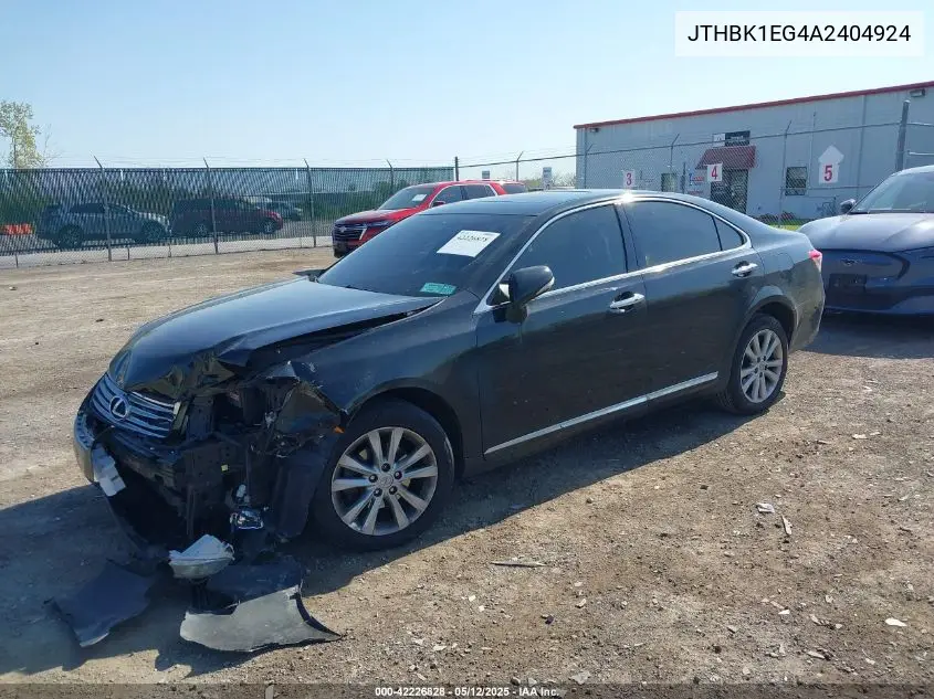 2010 Lexus Es 350 VIN: JTHBK1EG4A2404924 Lot: 42226828