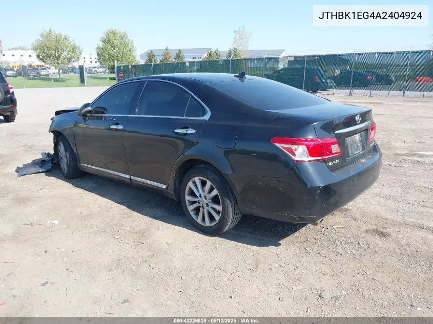 2010 Lexus Es 350 VIN: JTHBK1EG4A2404924 Lot: 42226828