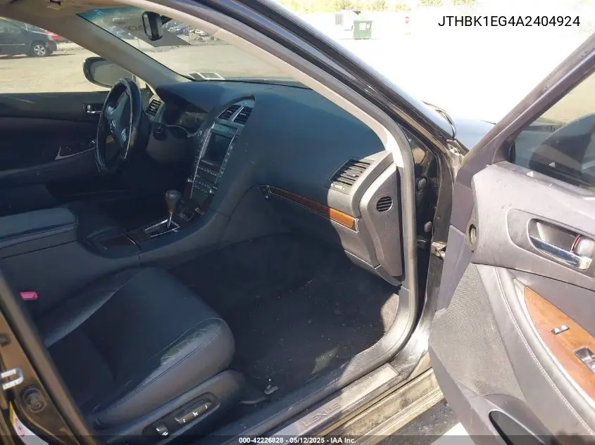 2010 Lexus Es 350 VIN: JTHBK1EG4A2404924 Lot: 42226828