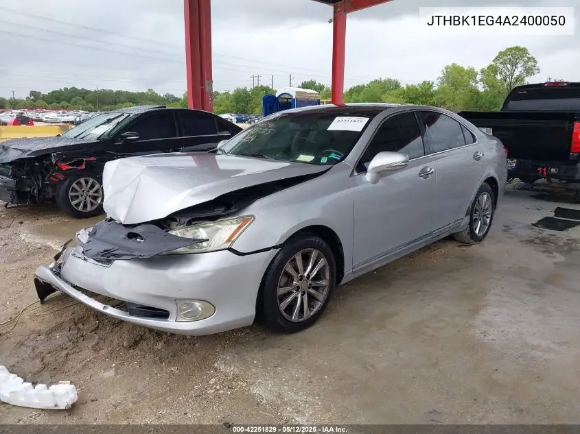 2010 Lexus Es 350 VIN: JTHBK1EG4A2400050 Lot: 42251829