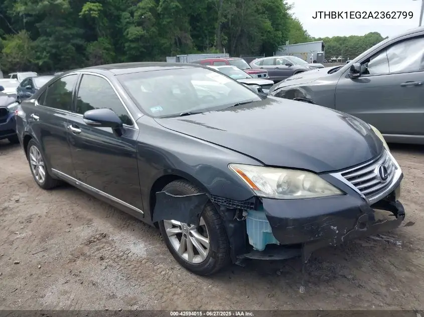 2010 Lexus Es 350 VIN: JTHBK1EG2A2362799 Lot: 42594015