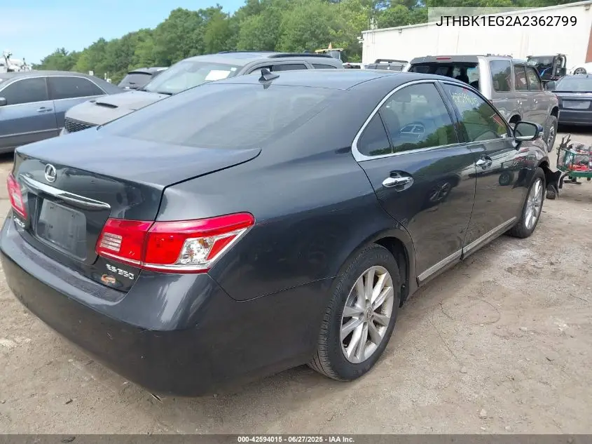 2010 Lexus Es 350 VIN: JTHBK1EG2A2362799 Lot: 42594015