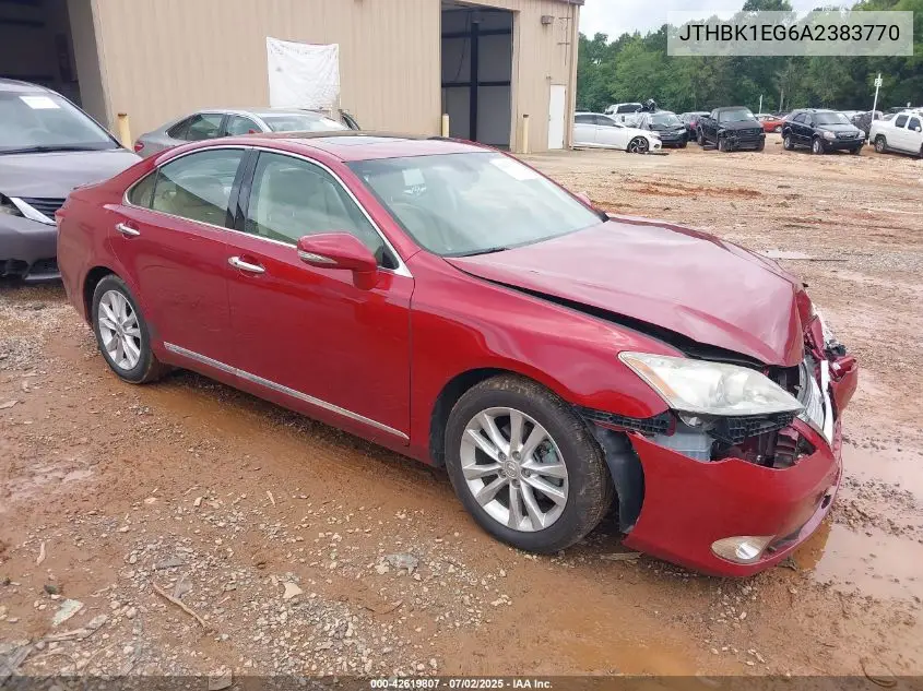 2010 Lexus Es 350 VIN: JTHBK1EG6A2383770 Lot: 42619807