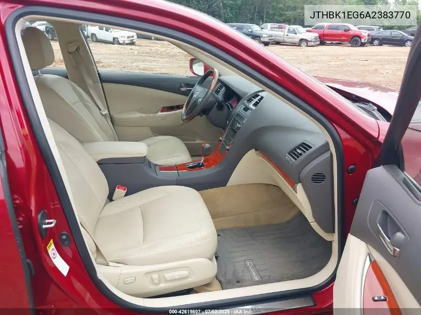 2010 Lexus Es 350 VIN: JTHBK1EG6A2383770 Lot: 42619807