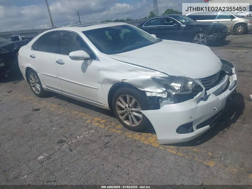 2010 Lexus Es 350 VIN: JTHBK1EG2A2355450 Lot: 42623005
