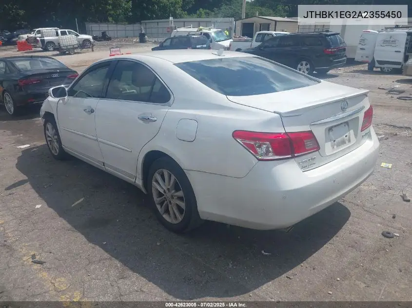 2010 Lexus Es 350 VIN: JTHBK1EG2A2355450 Lot: 42623005