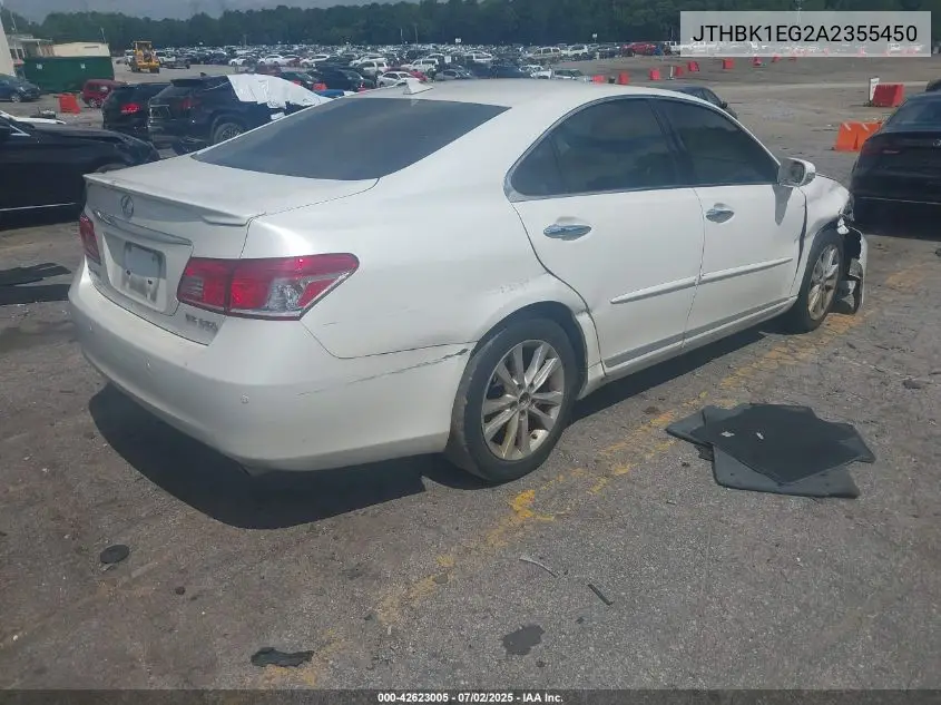 2010 Lexus Es 350 VIN: JTHBK1EG2A2355450 Lot: 42623005