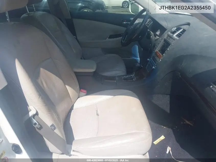 2010 Lexus Es 350 VIN: JTHBK1EG2A2355450 Lot: 42623005