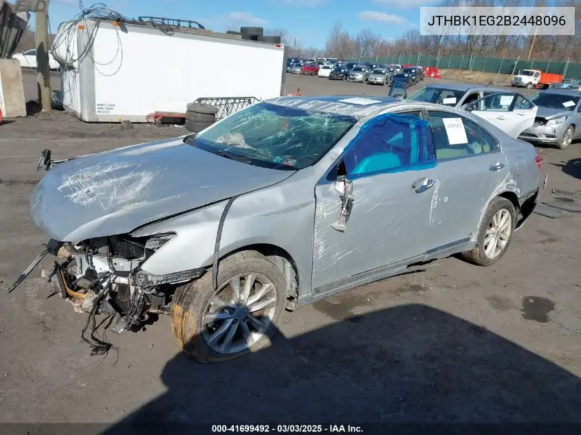 2011 Lexus Es 350 VIN: JTHBK1EG2B2448096 Lot: 41699492