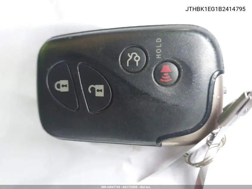 2011 Lexus Es 350 VIN: JTHBK1EG1B2414795 Lot: 42047745