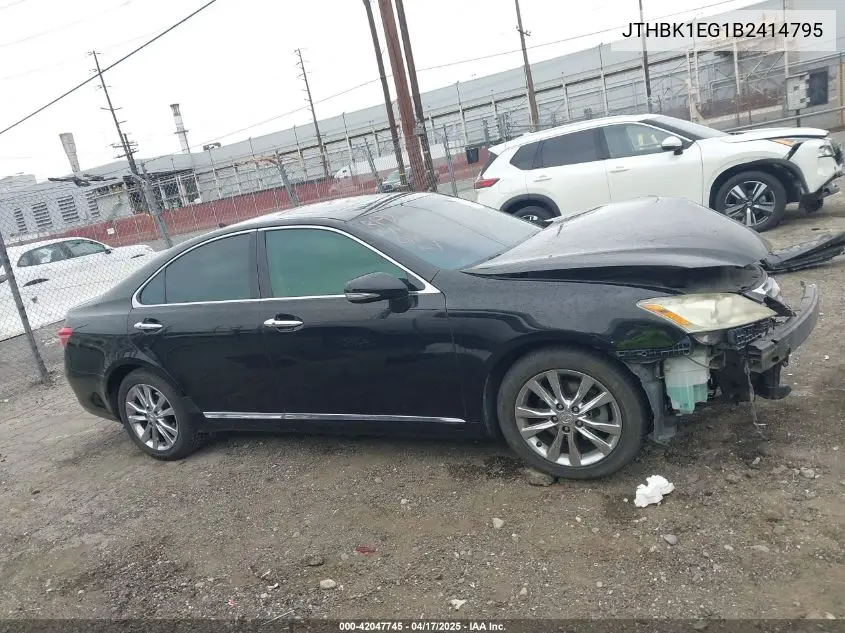 2011 Lexus Es 350 VIN: JTHBK1EG1B2414795 Lot: 42047745