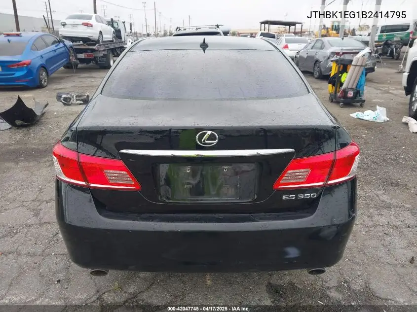 2011 Lexus Es 350 VIN: JTHBK1EG1B2414795 Lot: 42047745