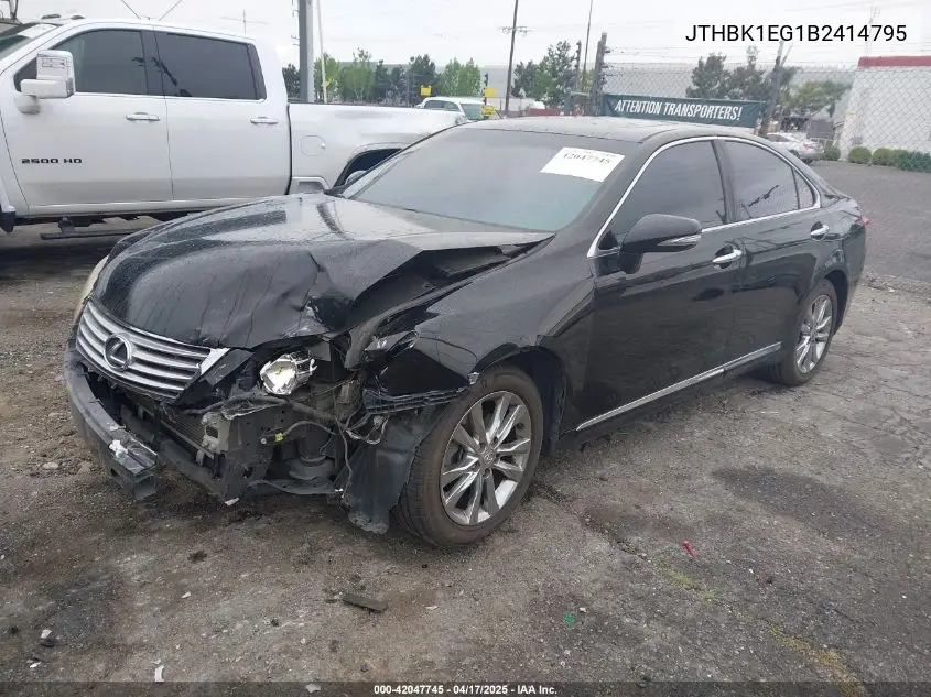 2011 Lexus Es 350 VIN: JTHBK1EG1B2414795 Lot: 42047745